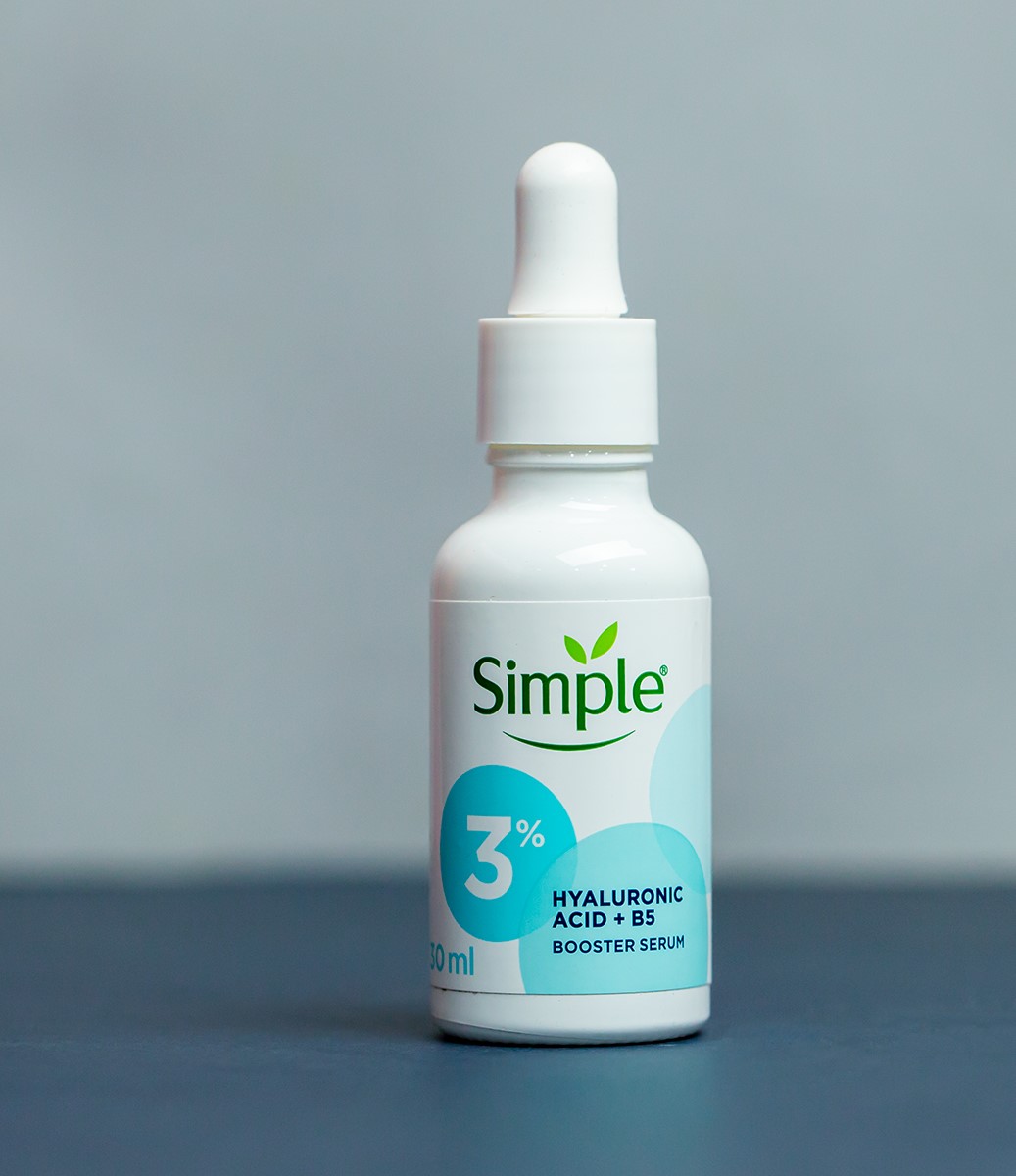 Simple 3% Hyaluronic Acid + B5 Booster Serum for All Skin Types